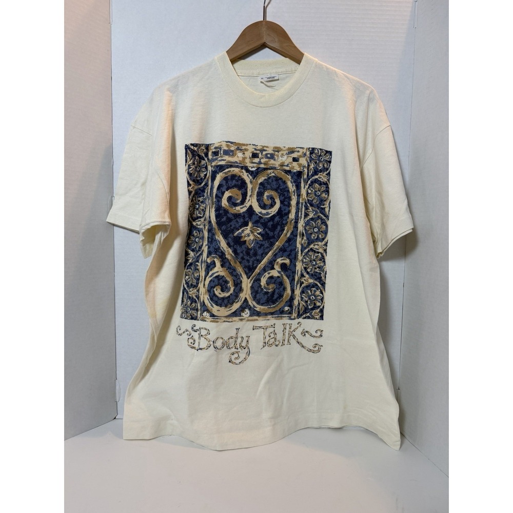 Vtg Single Stitch Body talk T Shirt 128